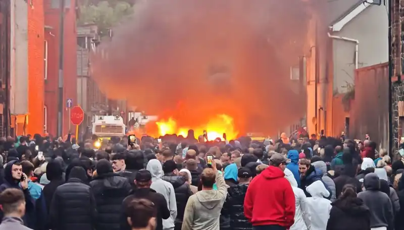 Kuzey İrlanda’da Cinsel Saldırı Protestosu: Sokaklar Alev Alev!