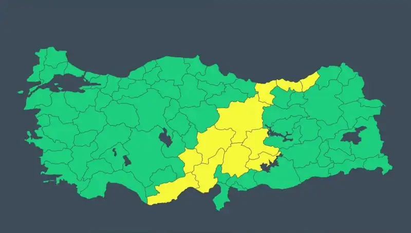 Türkiye'de 11 İl İçin Sağanak ve Fırtına Uyarısı Yapıldı